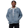 Gye Nyame Unisex denim sherpa jacket