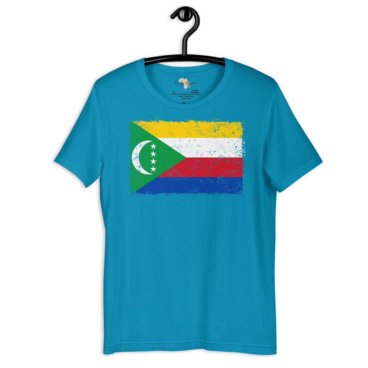Comoros grunge unisex tee Funky African