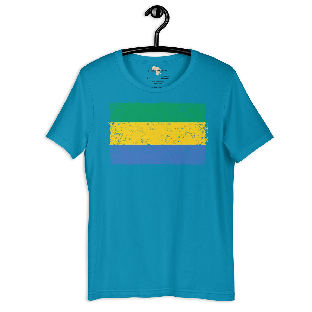 Gabon grunge unisex tee Funky African