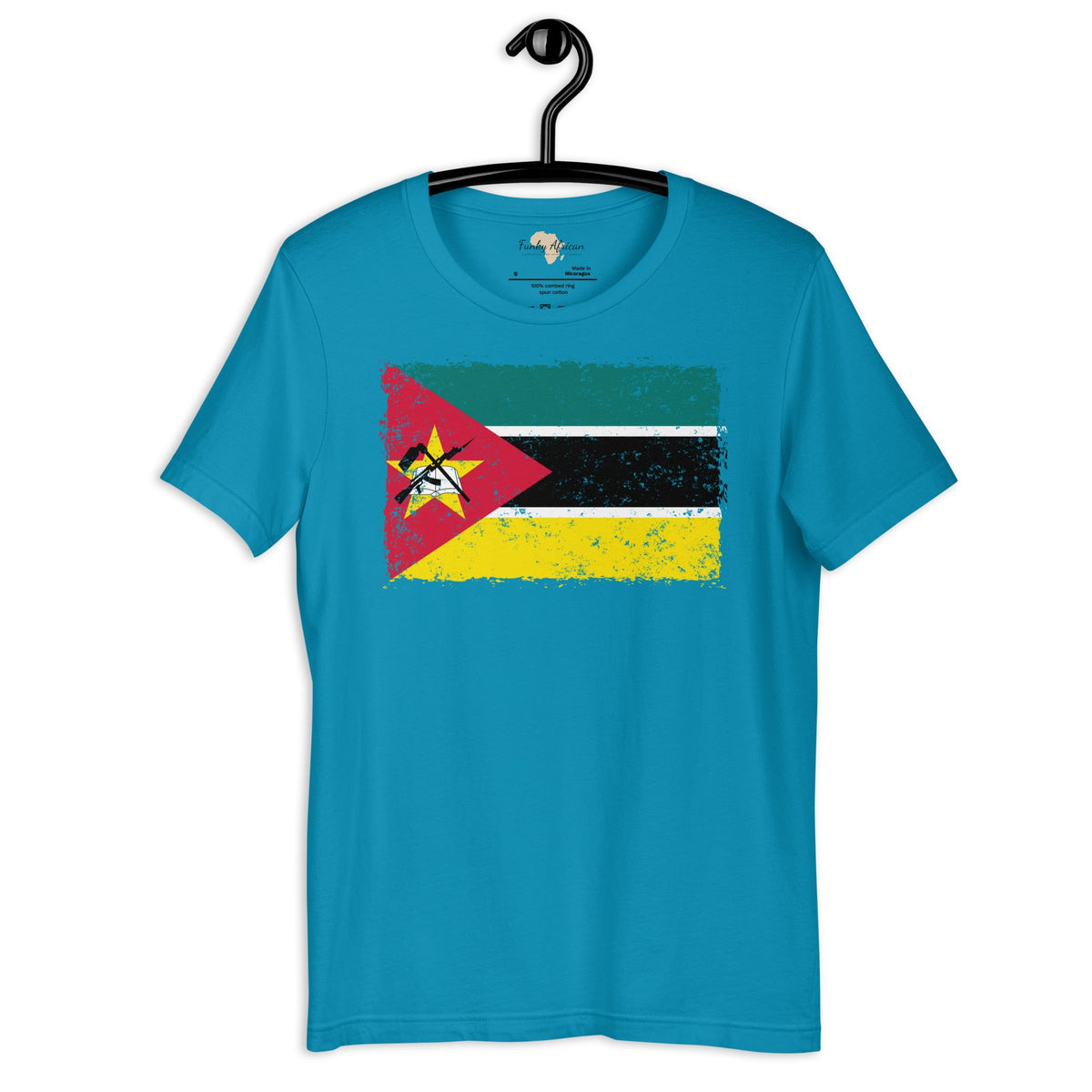 Mozambique grunge unisex tee Funky African
