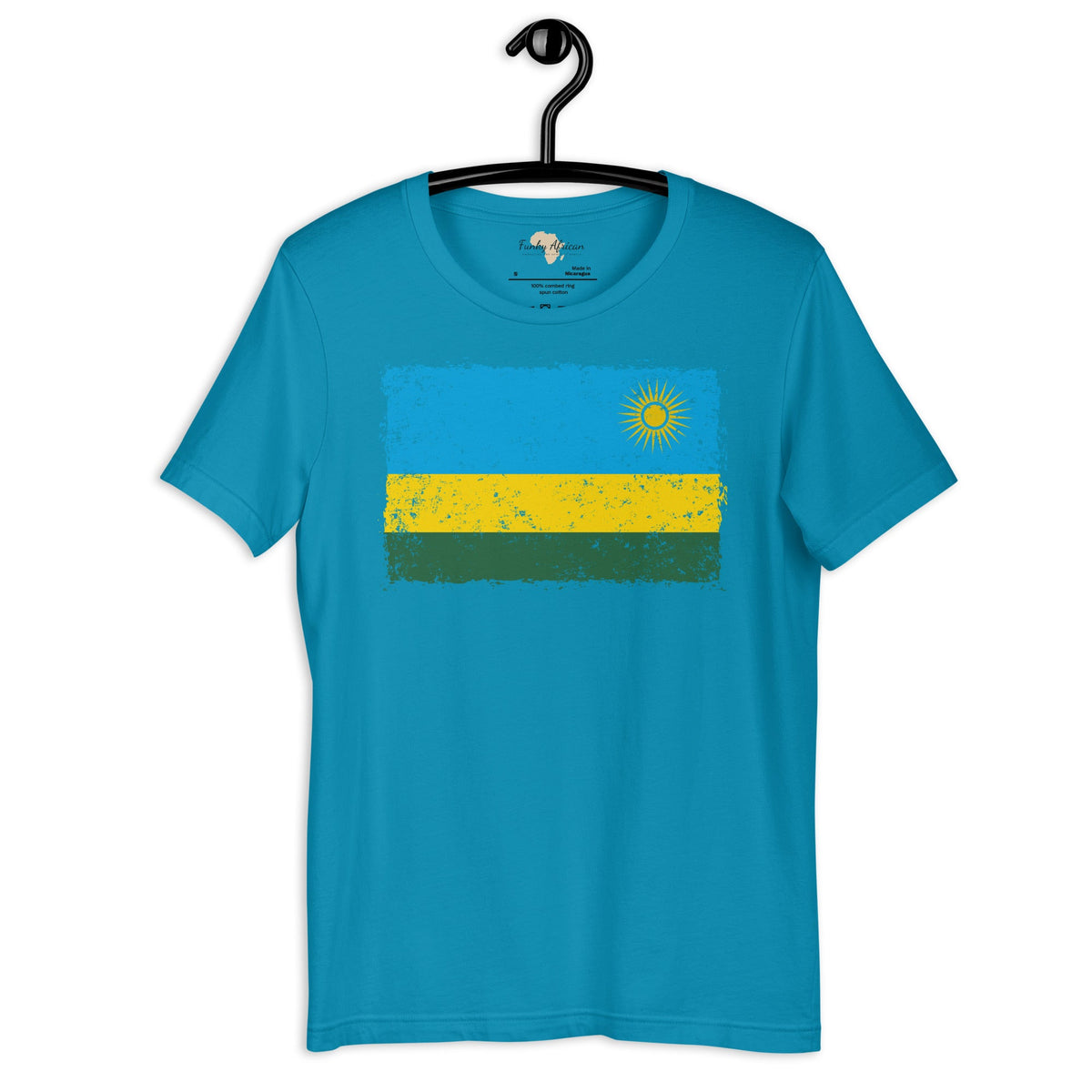 Rwanda grunge unisex tee Funky African