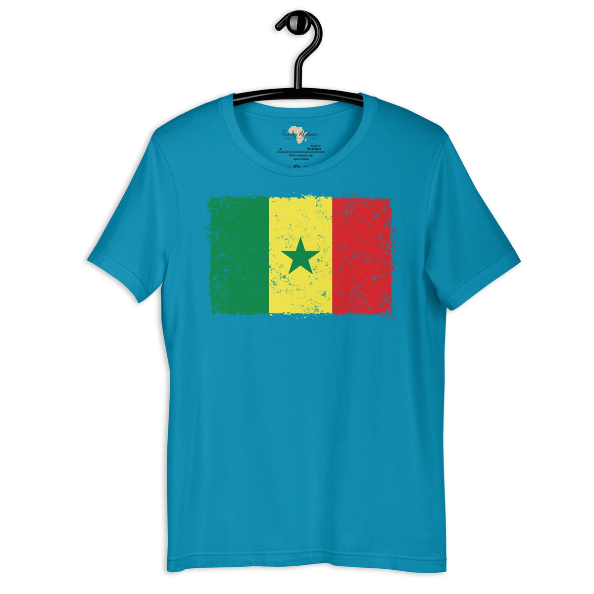 Senegal grunge unisex tee Funky African