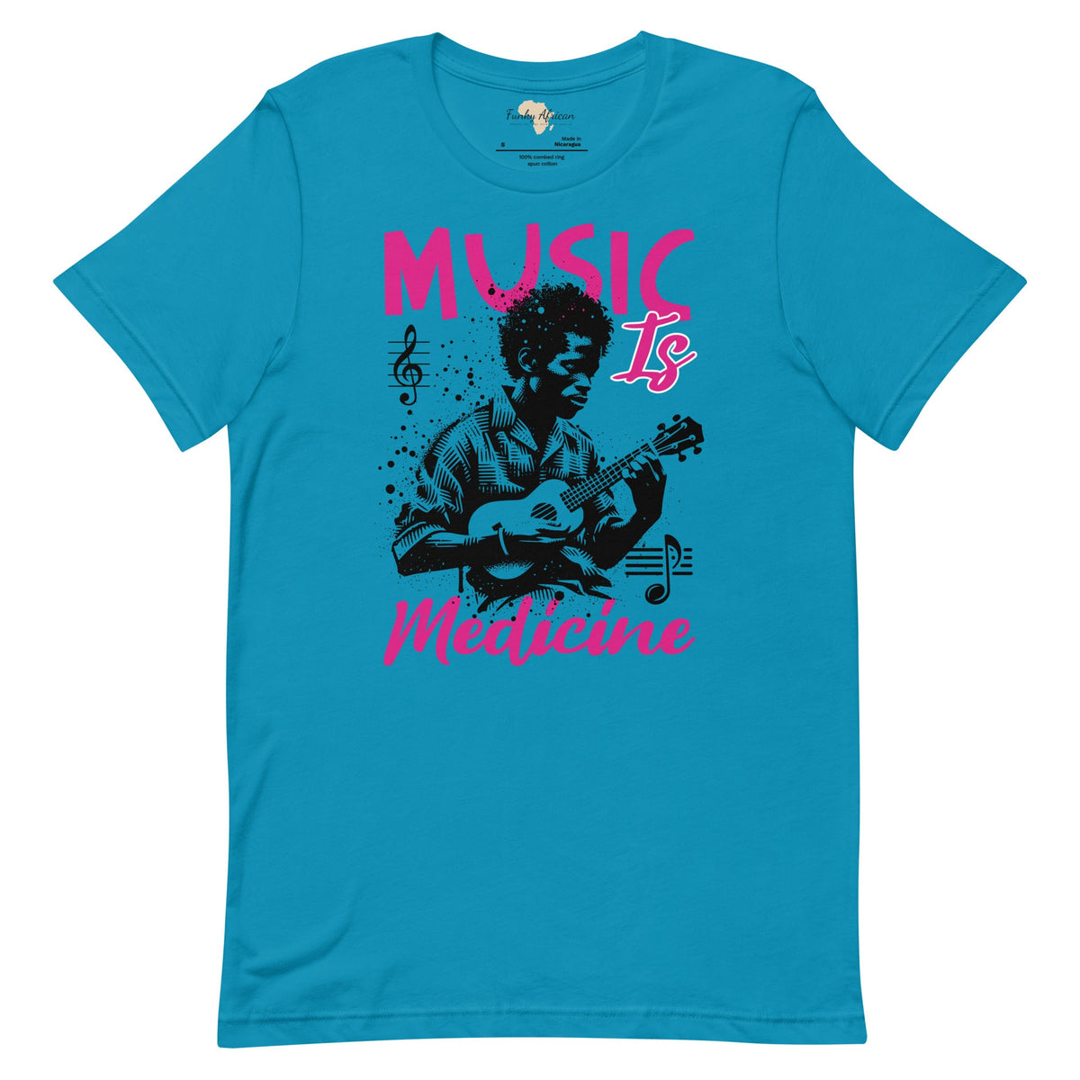 Music is medicine unisex t-shirt Funky African