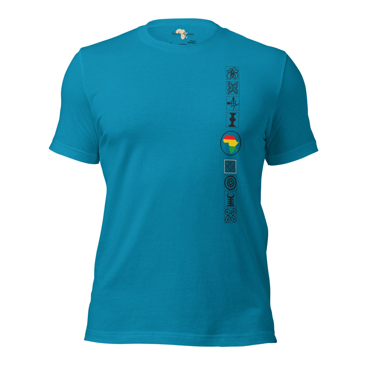 Adinkra Sided Unisex t-shirt Funky African