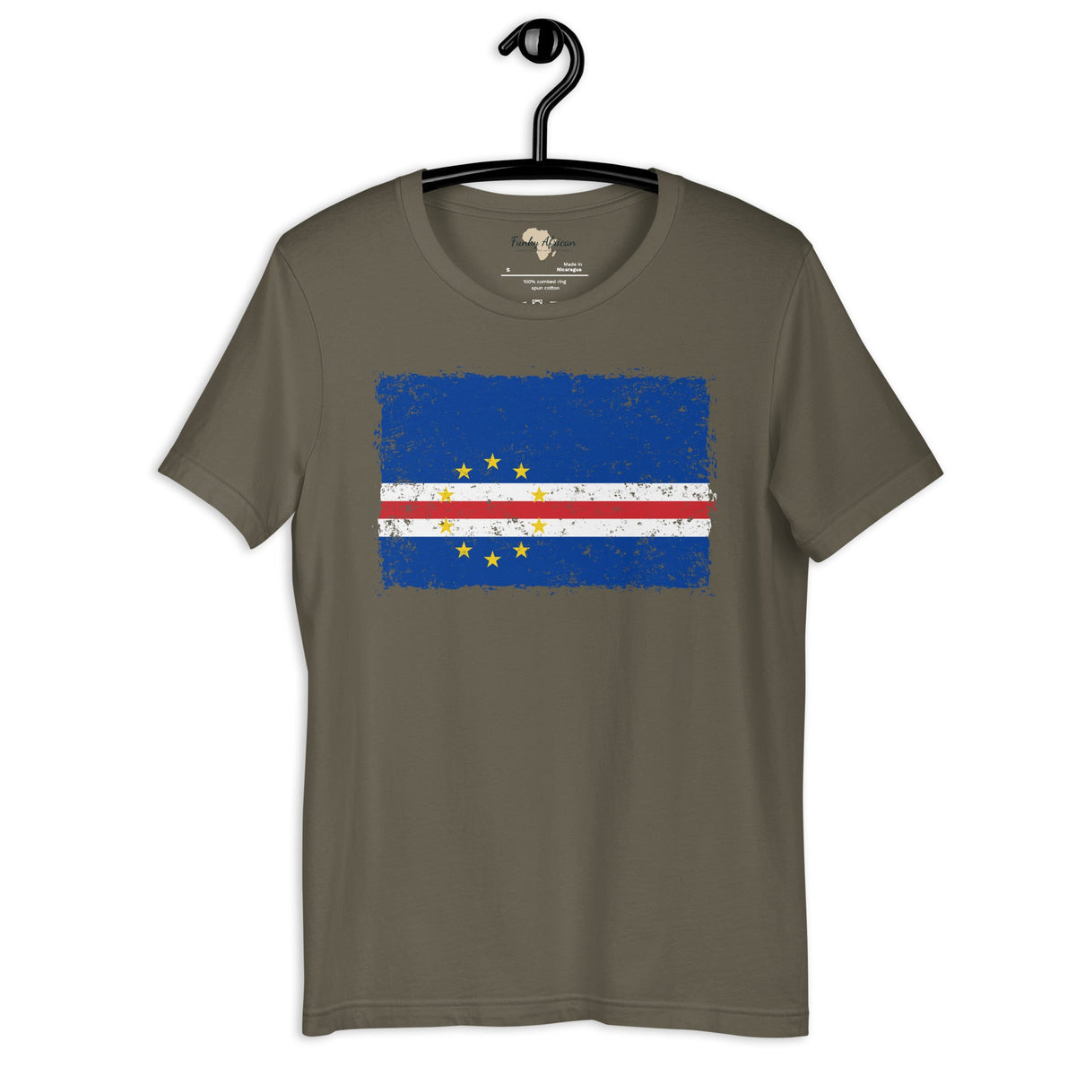 Cabo Verde grunge unisex tee Funky African
