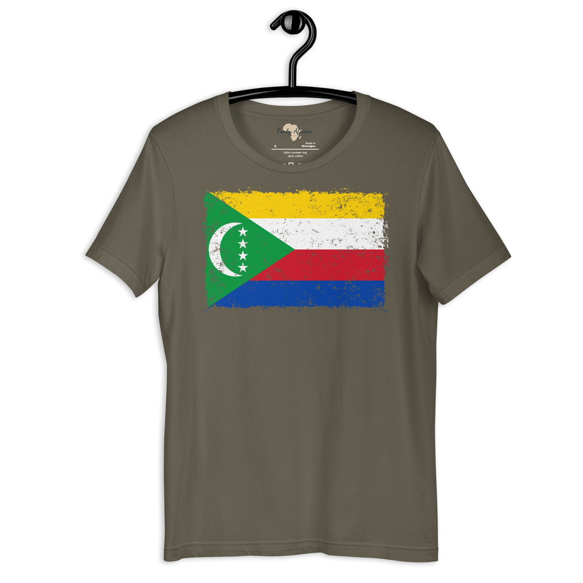 Comoros grunge unisex tee Funky African