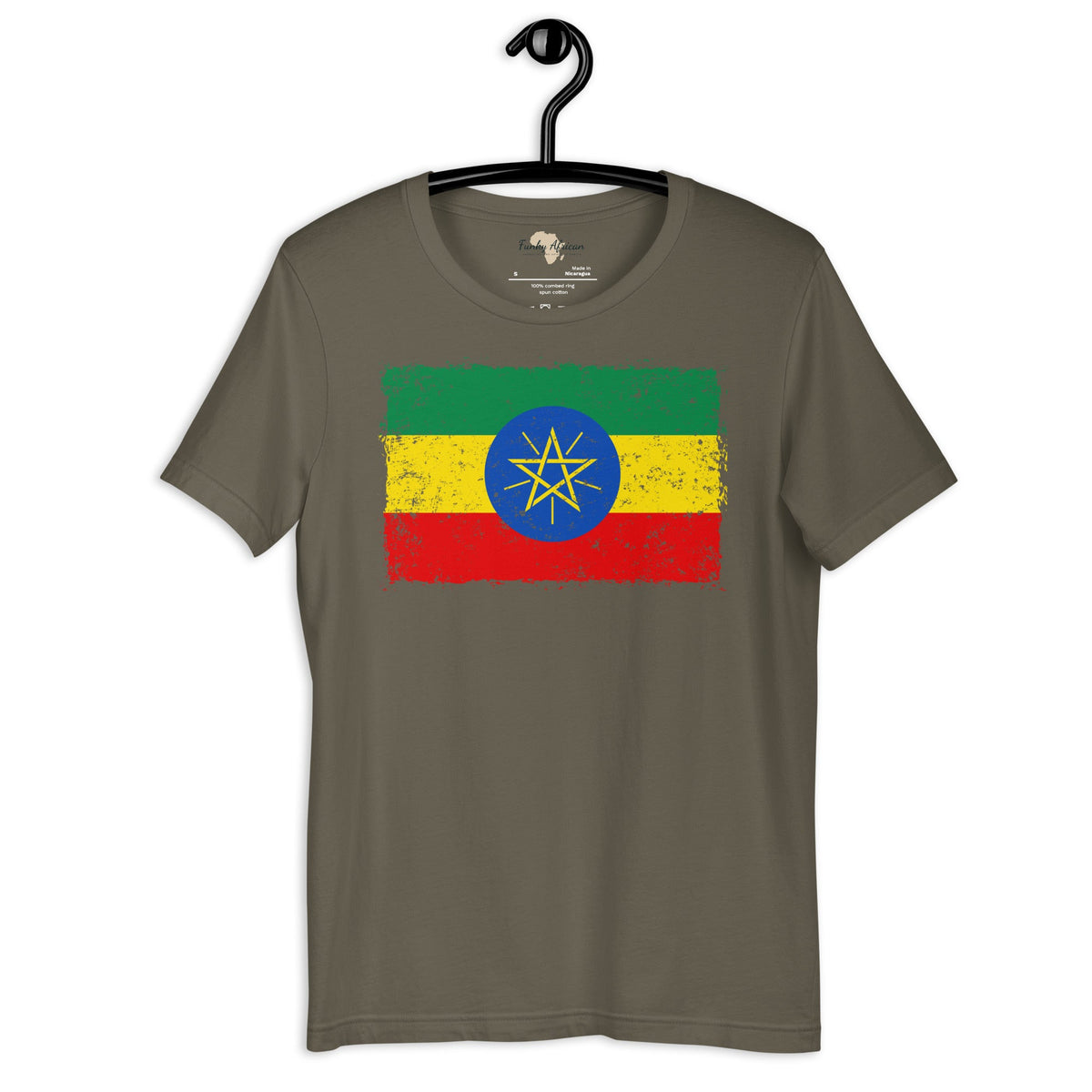 Ethiopia grunge unisex tee Funky African