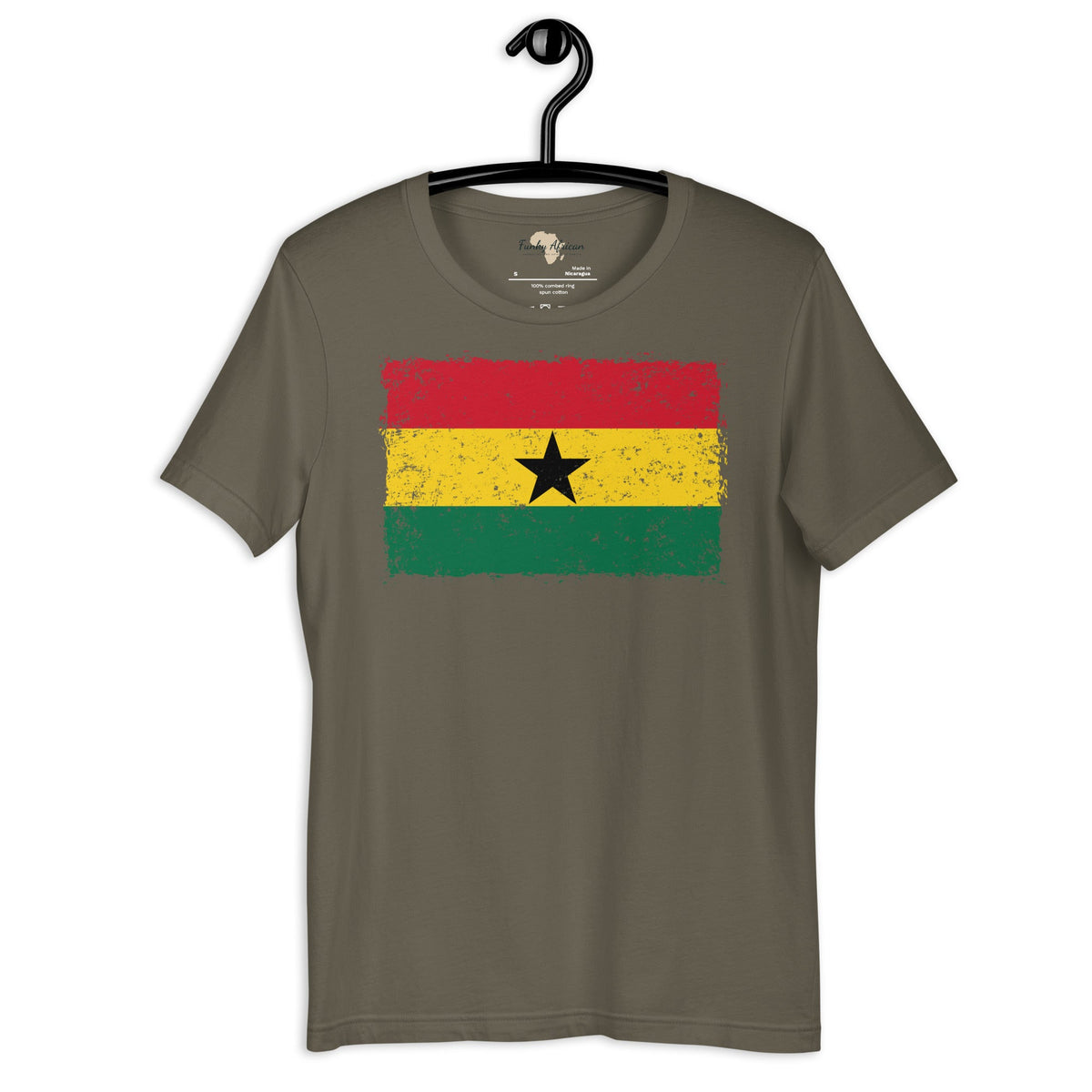 Ghana grunge unisex tee Funky African