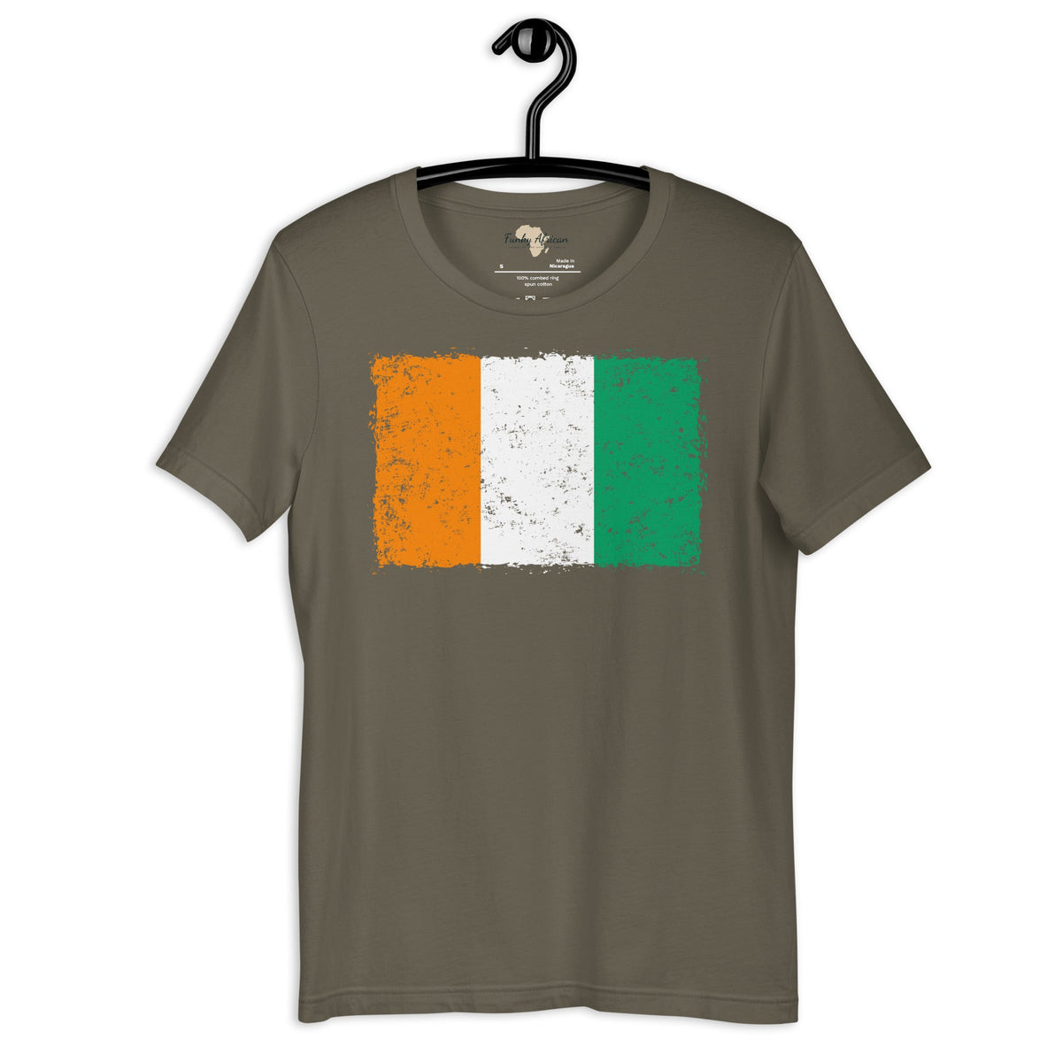 Côte d'Ivoire grunge unisex tee Funky African