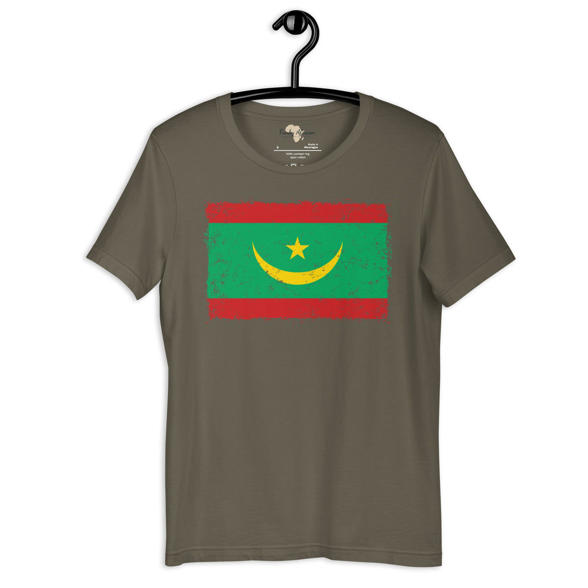 Mauritania grunge unisex tee Funky African