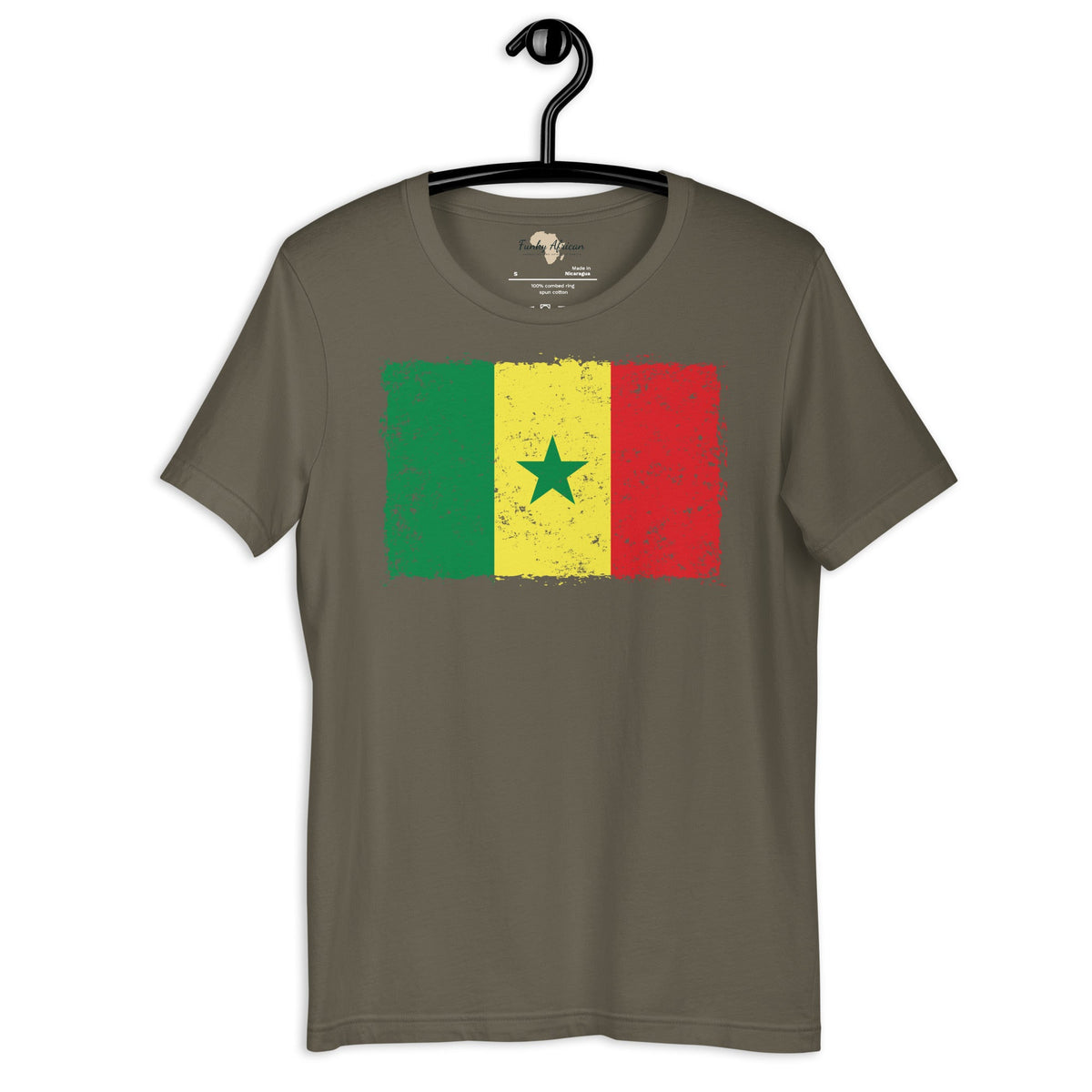 Senegal grunge unisex tee Funky African