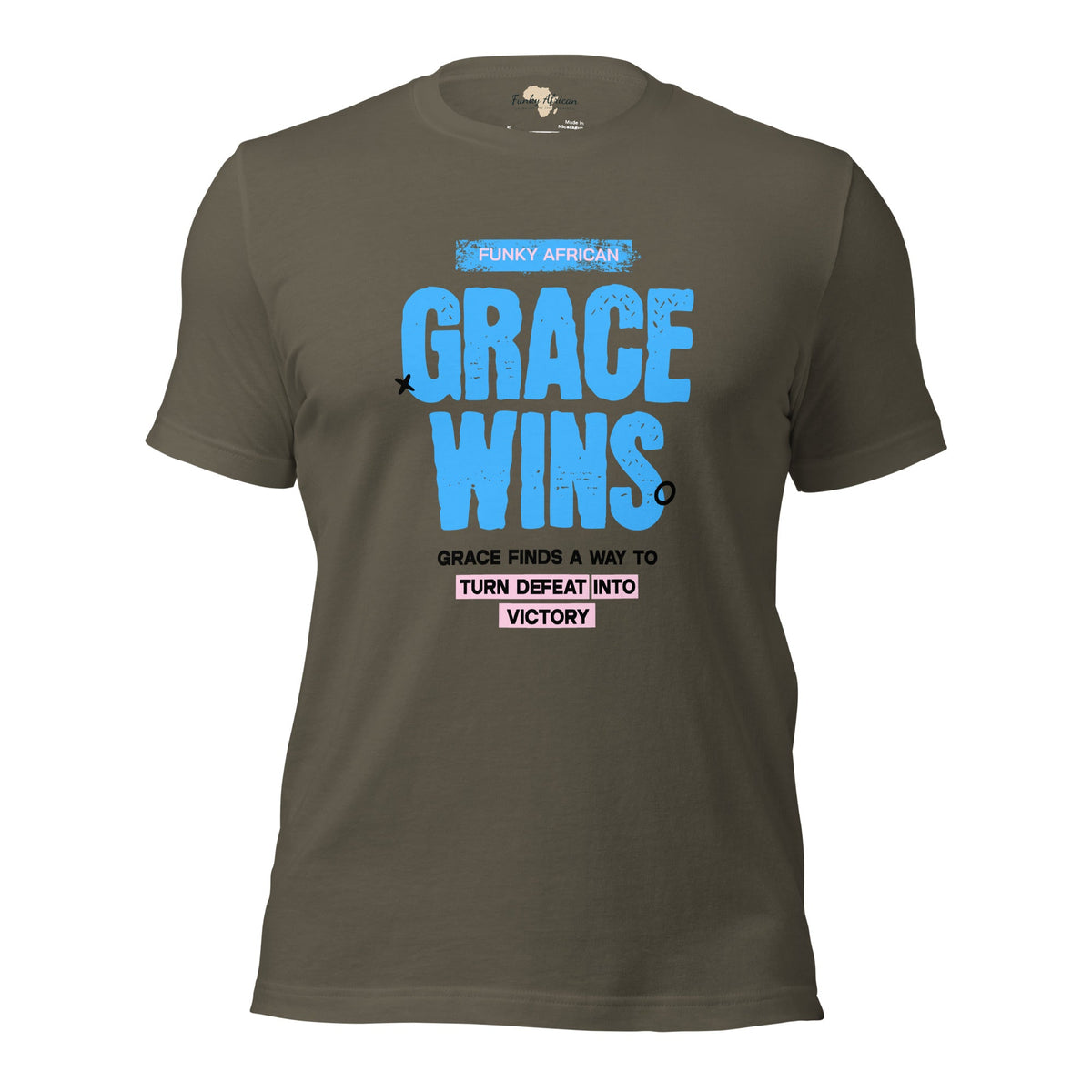 Grace Wins Unisex t-shirt Funky African