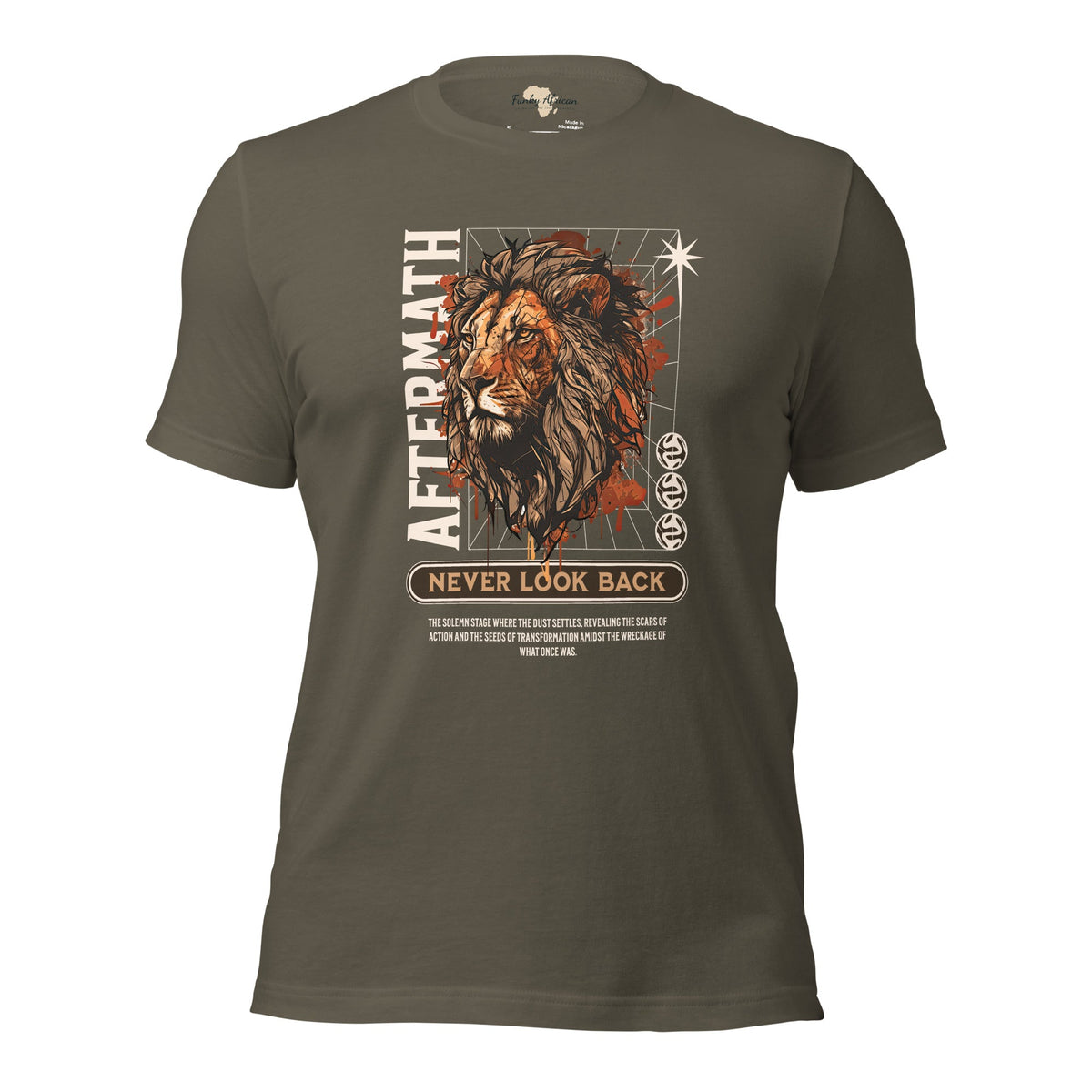 Never Look Back Unisex t-shirt Funky African