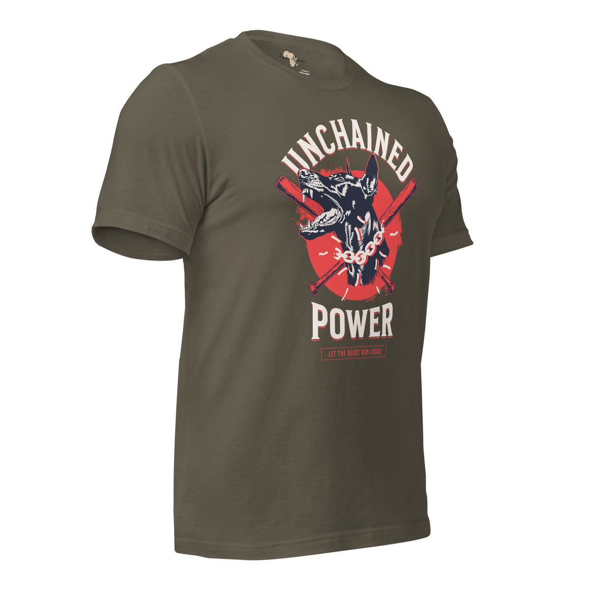 Unchained Power Unisex t-shirt Funky African