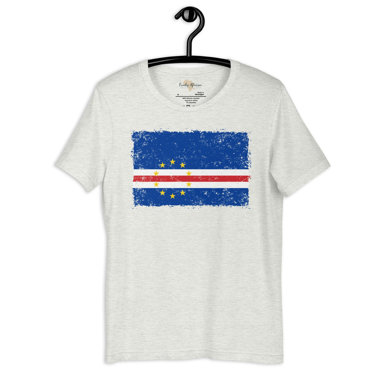 Cabo Verde grunge unisex tee Funky African