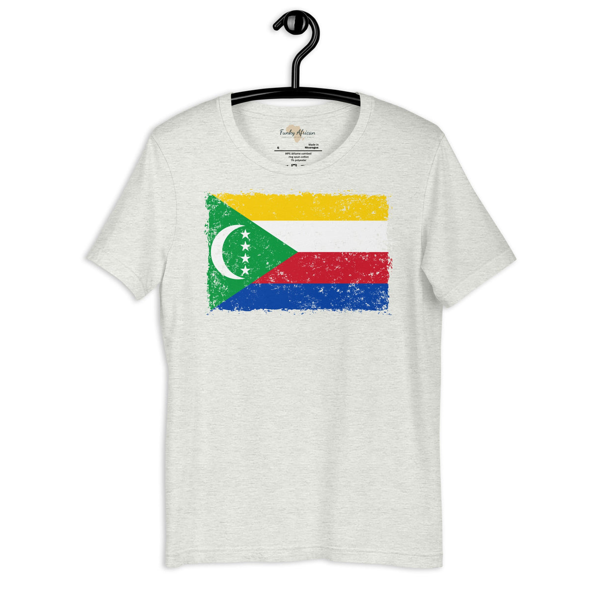 Comoros grunge unisex tee Funky African