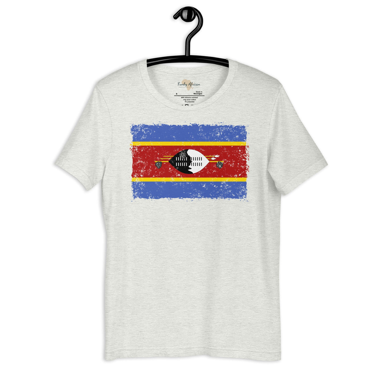 Eswatini grunge unisex tee Funky African