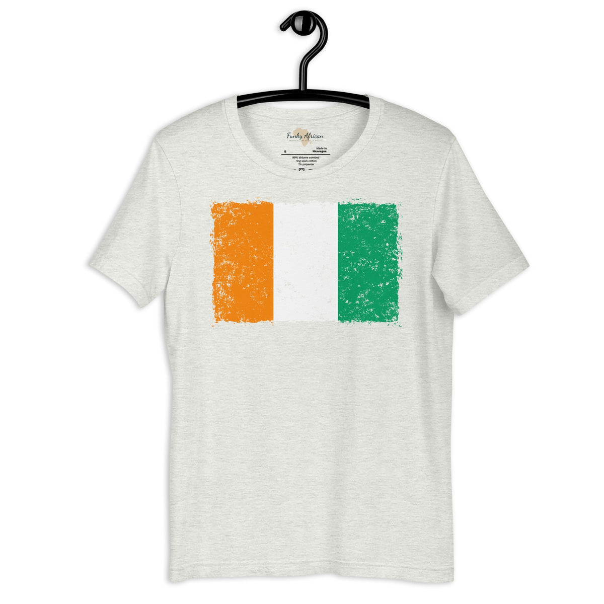 Côte d'Ivoire grunge unisex tee Funky African