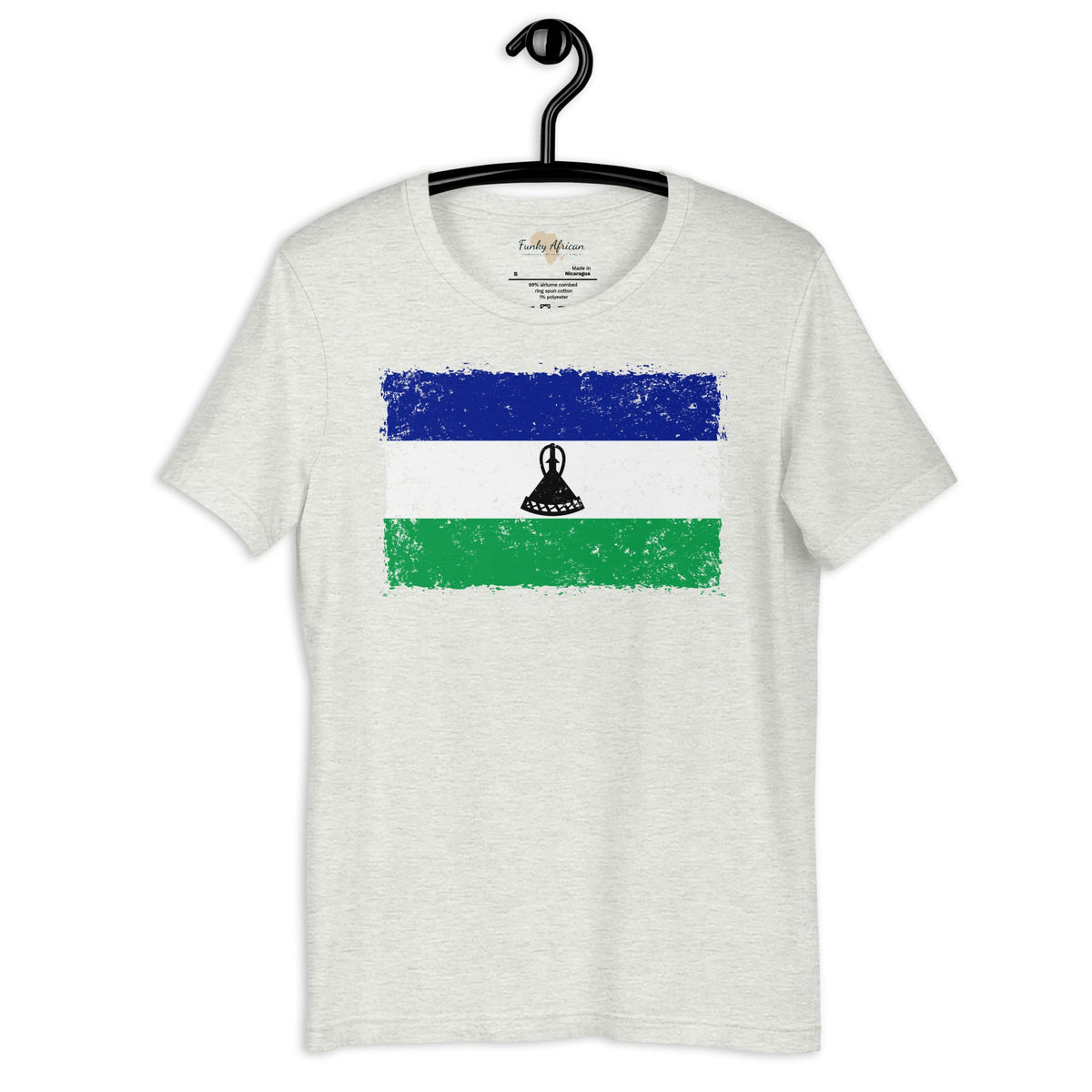 Lesotho grunge unisex tee Funky African