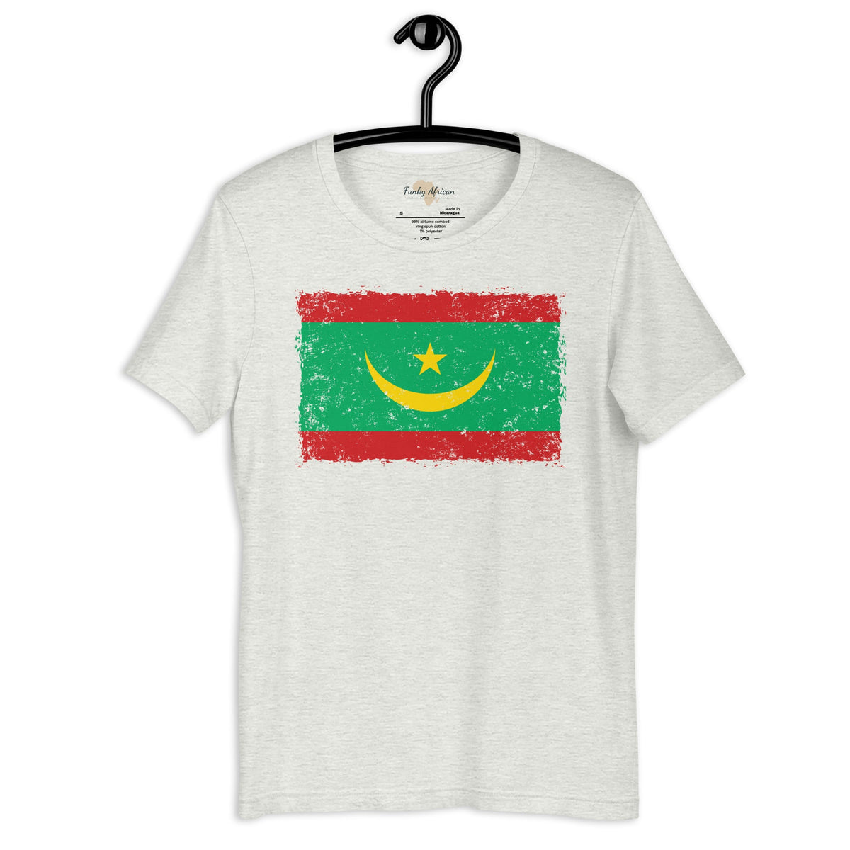 Mauritania grunge unisex tee Funky African