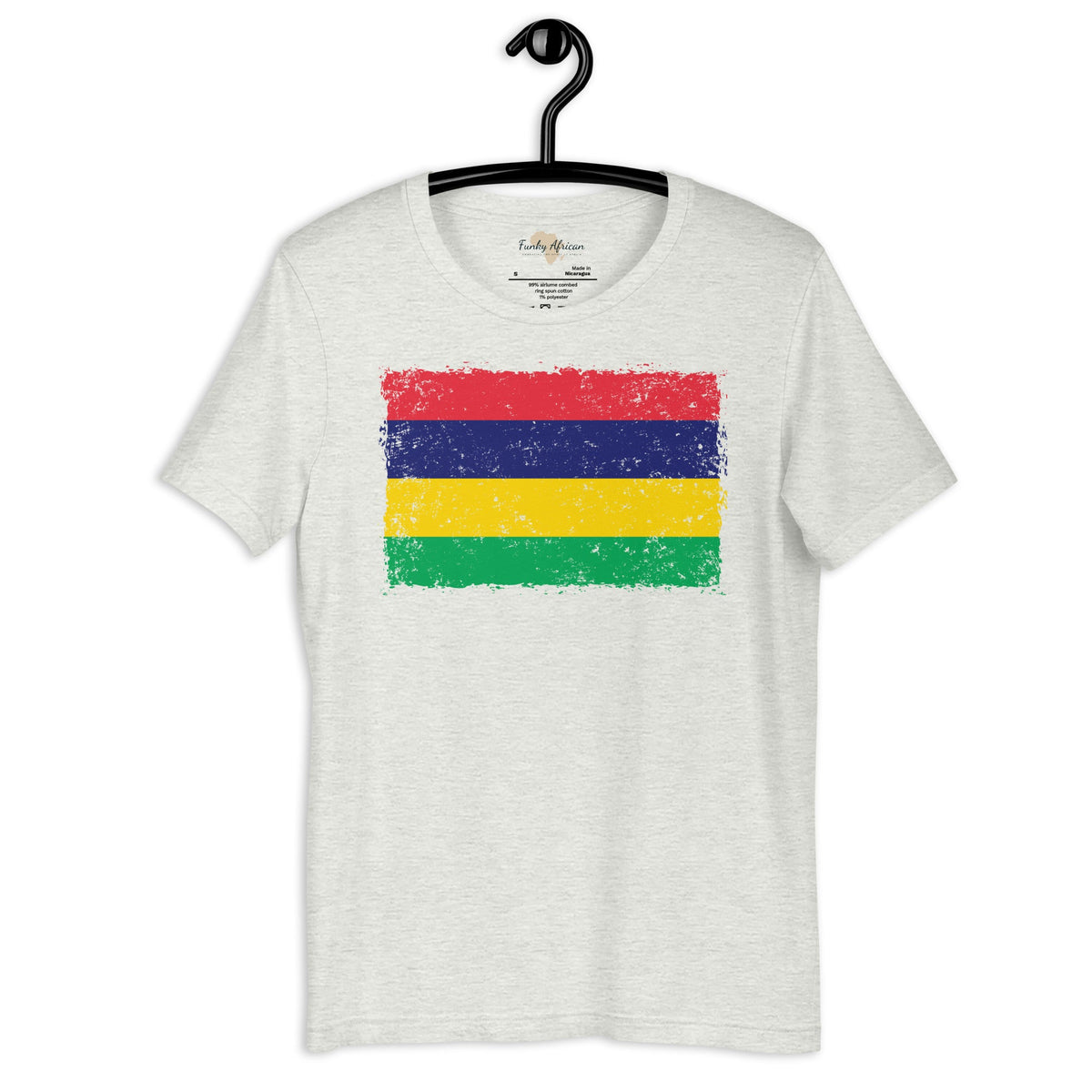 Mauritius grunge unisex tee Funky African