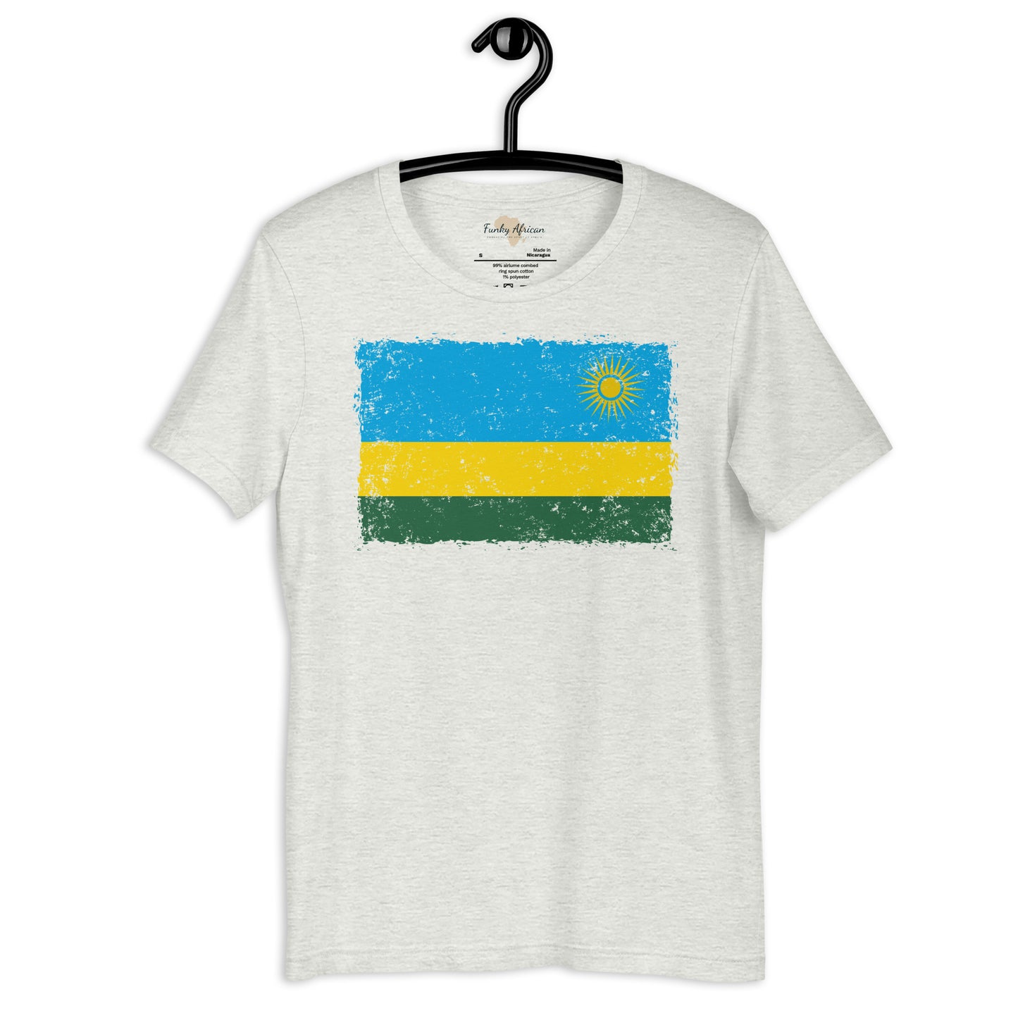 Rwanda grunge unisex tee