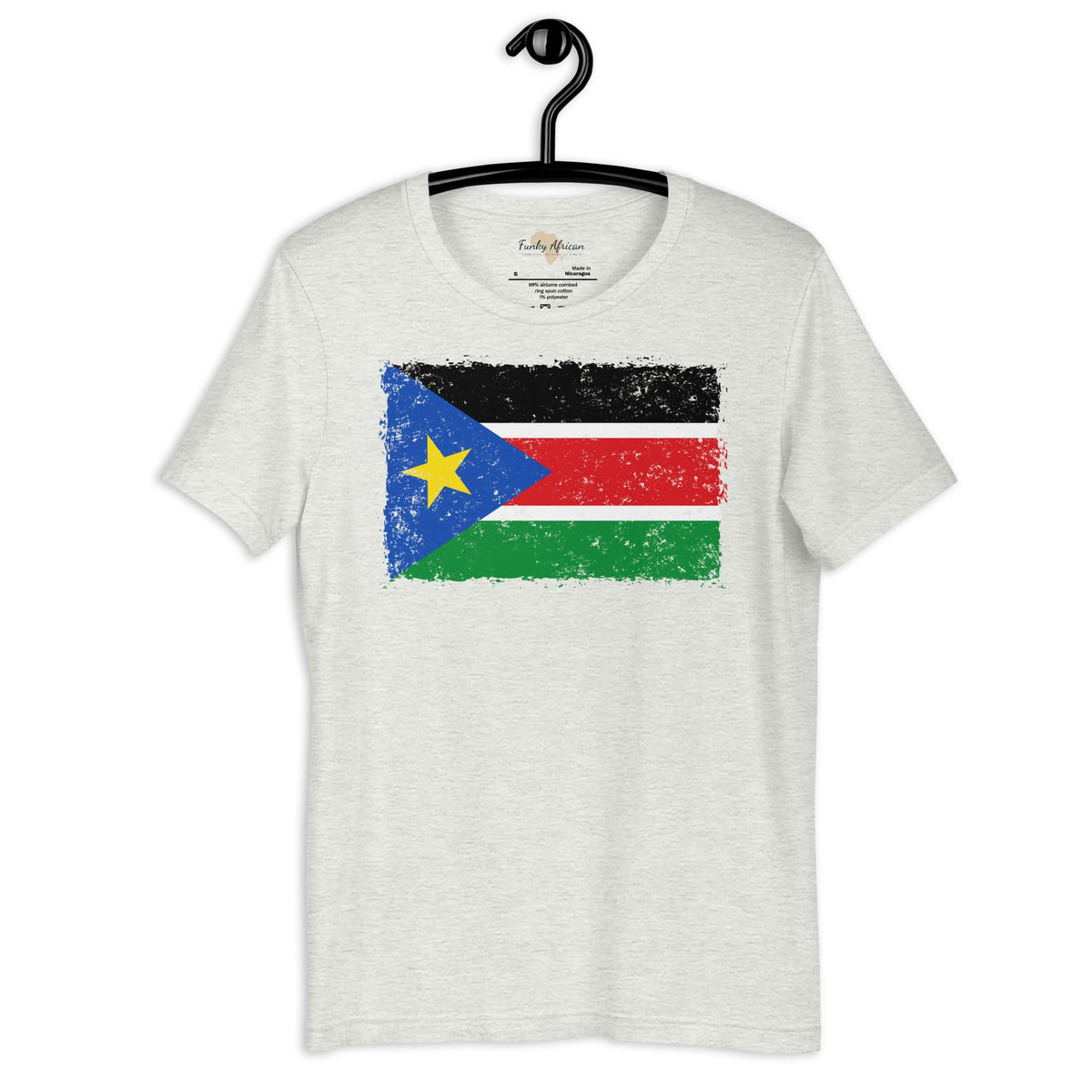 South Sudan grunge unisex tee Funky African