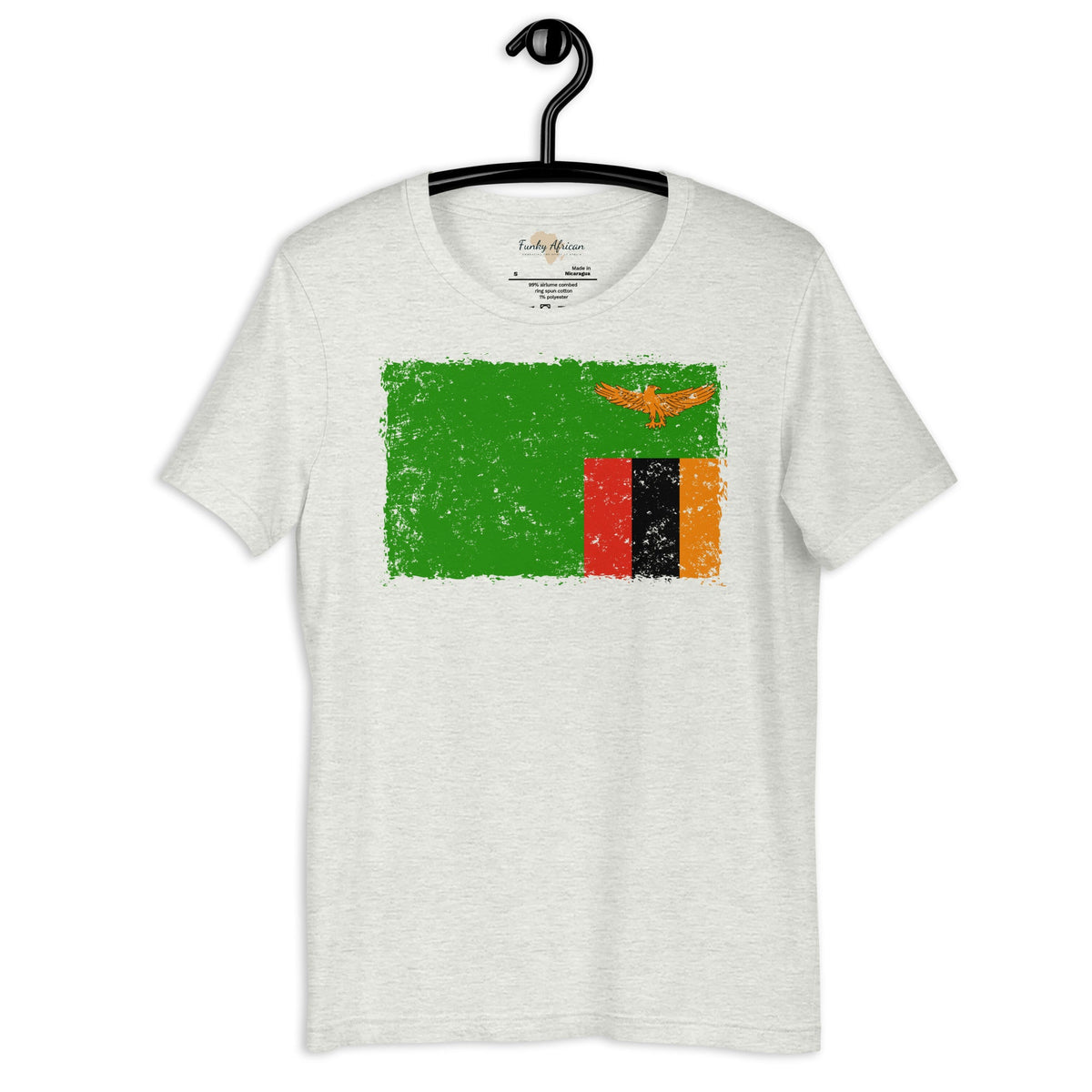Zambia grunge unisex tee Funky African