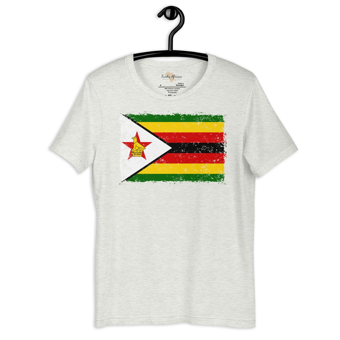 Zimbabwe grunge unisex tee