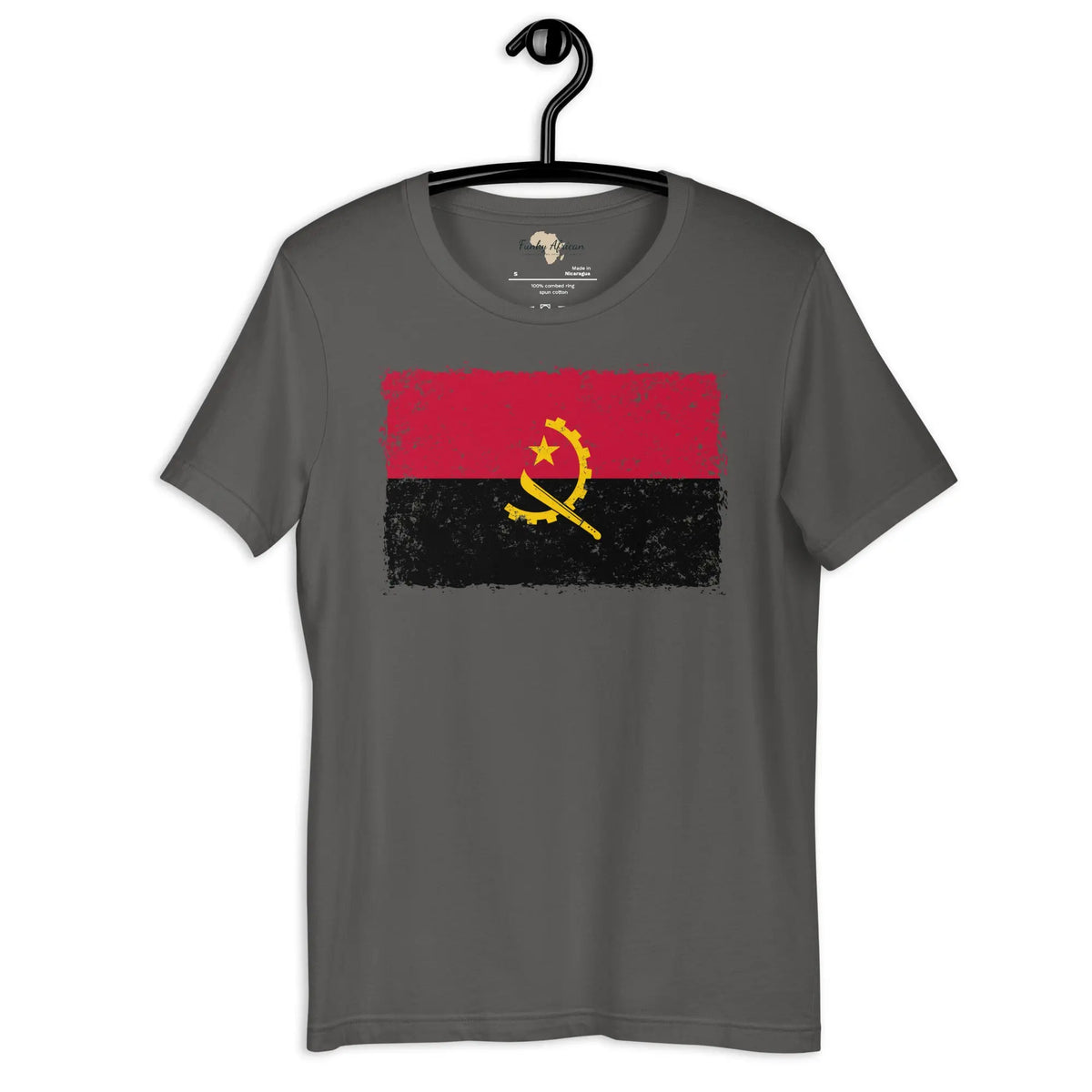 Angolan grunge unisex tee Funky African