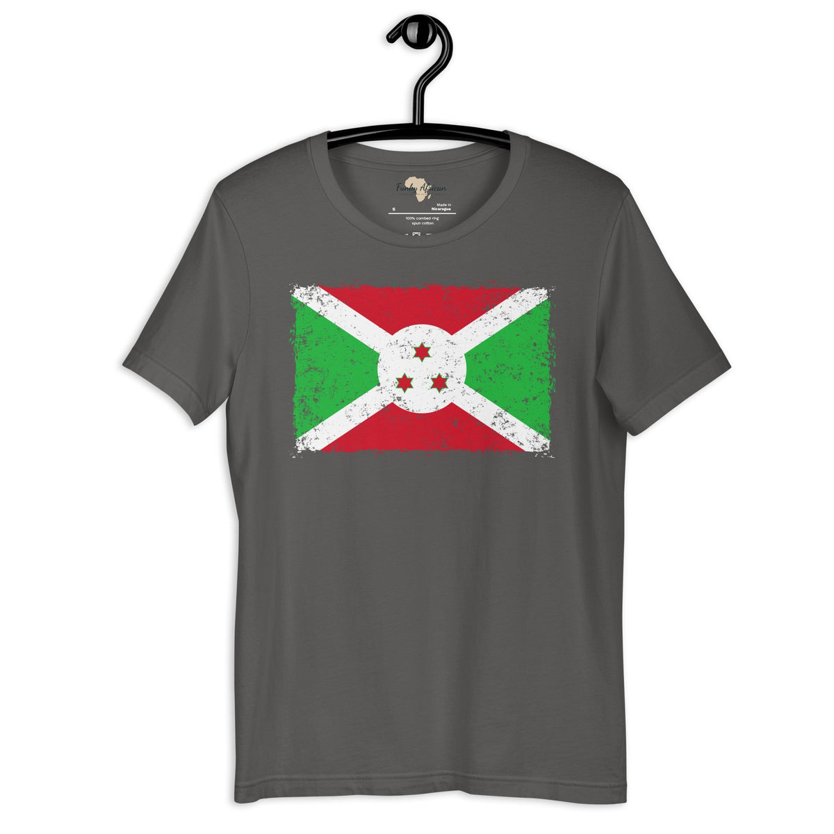 Burundi grunge unisex tee Funky African