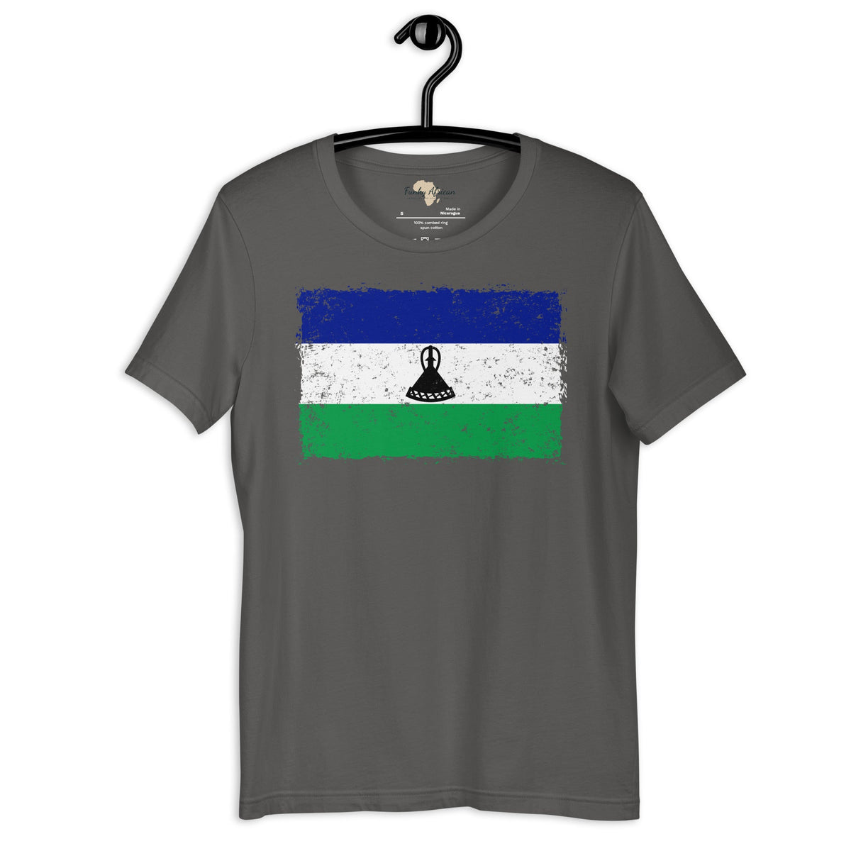 Lesotho grunge unisex tee Funky African