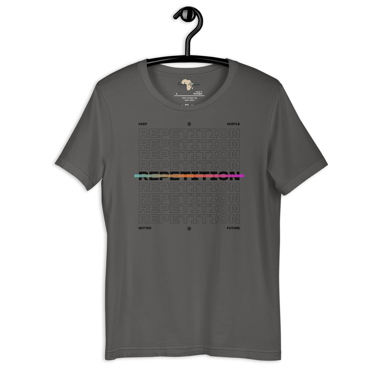 Repetition unisex tee Funky African