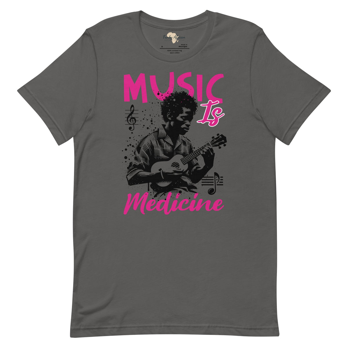 Music is medicine unisex t-shirt Funky African