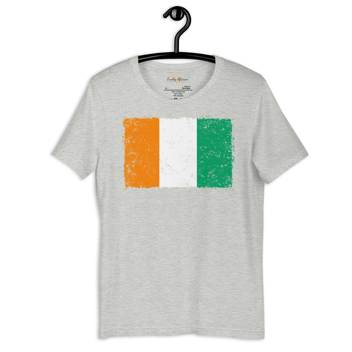 Côte d'Ivoire grunge unisex tee Funky African