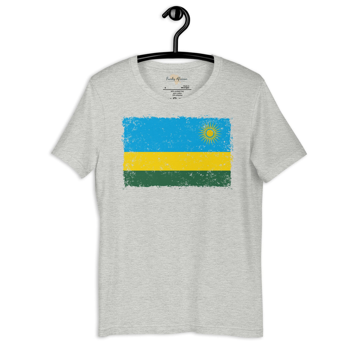 Rwanda grunge unisex tee Funky African