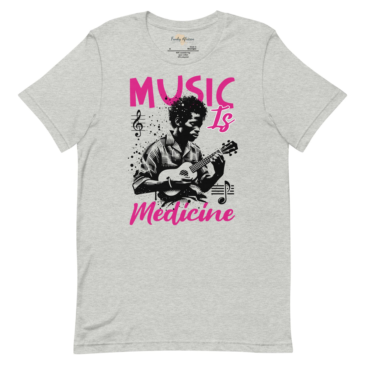 Music is medicine unisex t-shirt Funky African