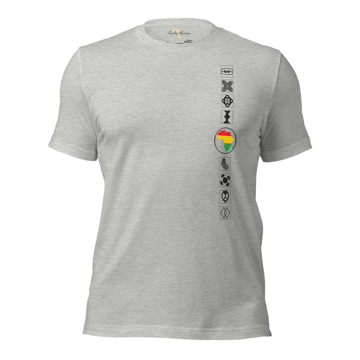 Adinkra Sided Unisex t-shirt Funky African