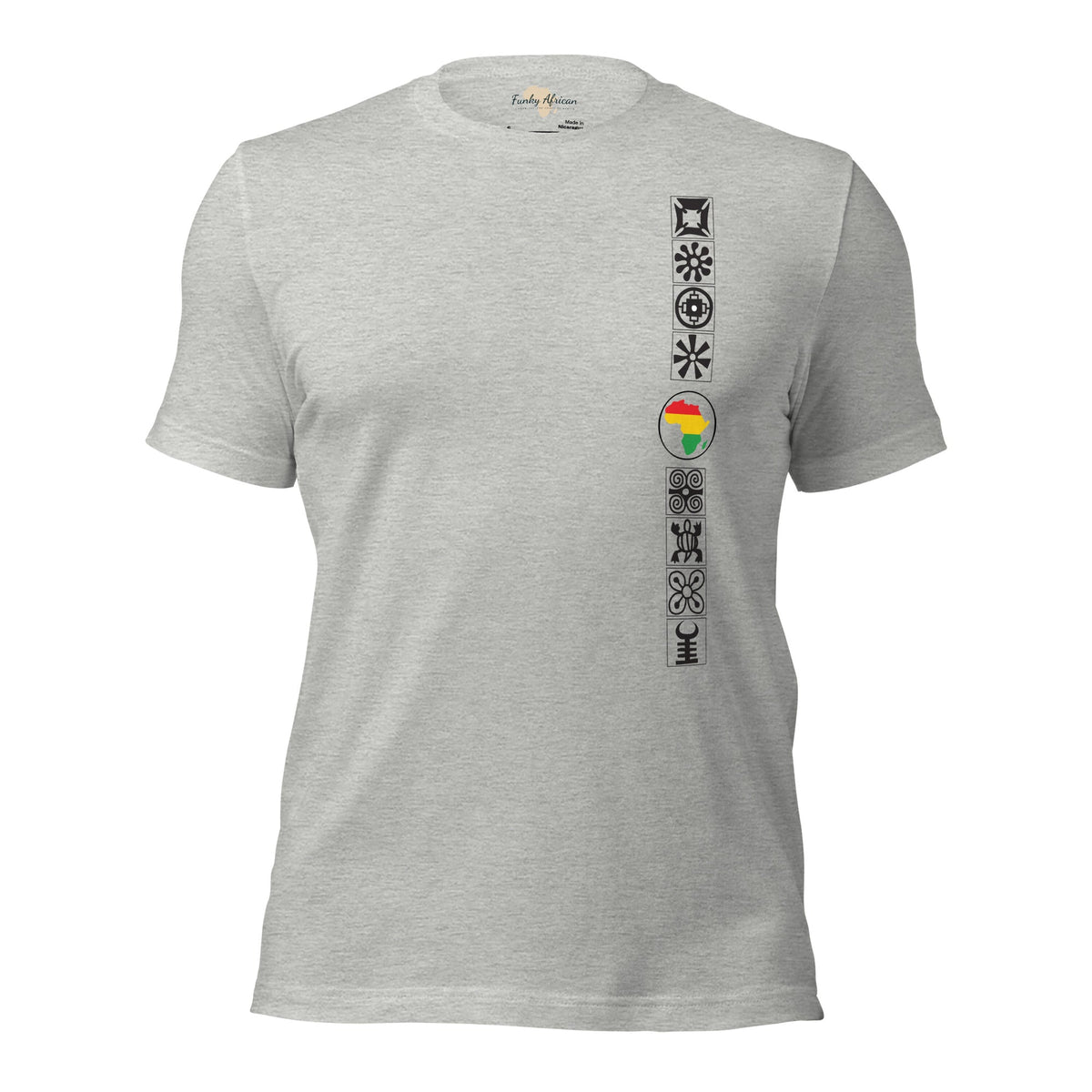 Adinkra Sided Unisex t-shirt Funky African
