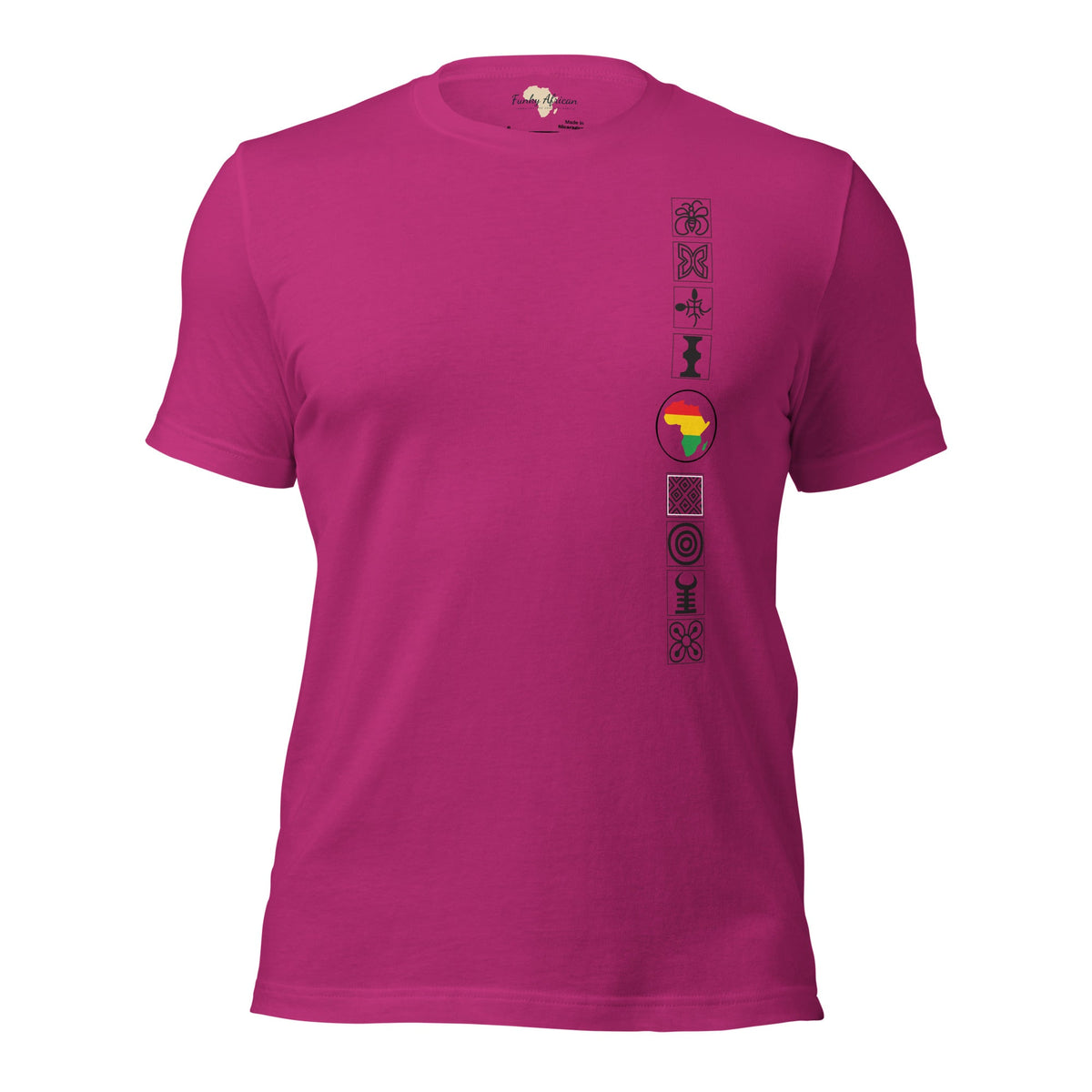 Adinkra Sided Unisex t-shirt Funky African