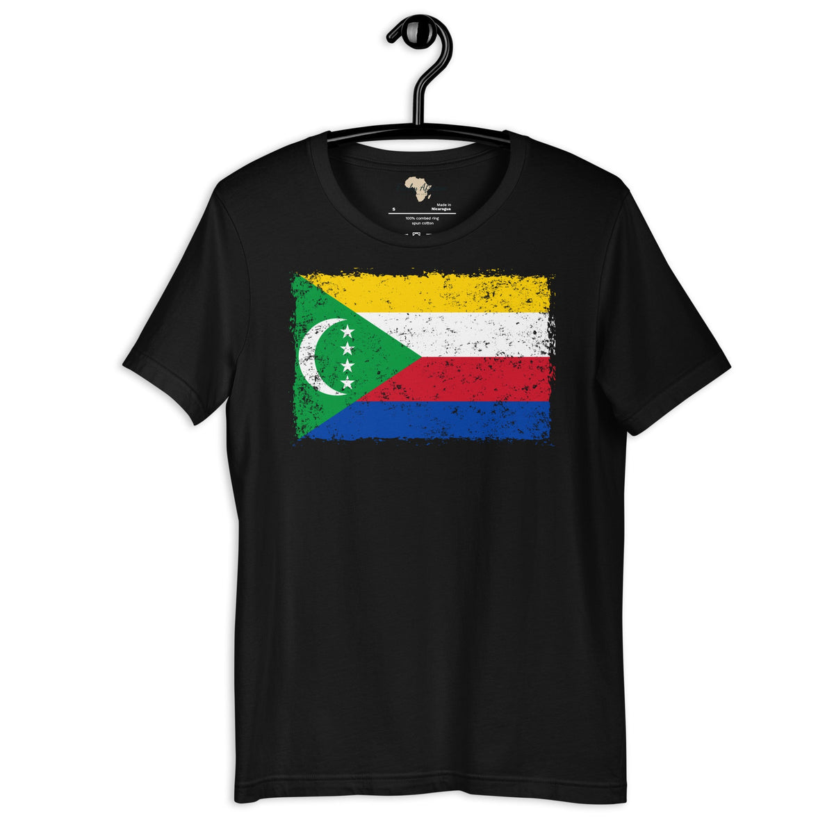 Comoros grunge unisex tee Funky African