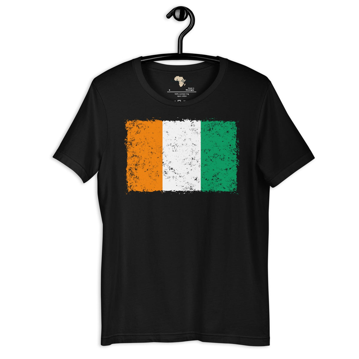 Côte d'Ivoire grunge unisex tee Funky African