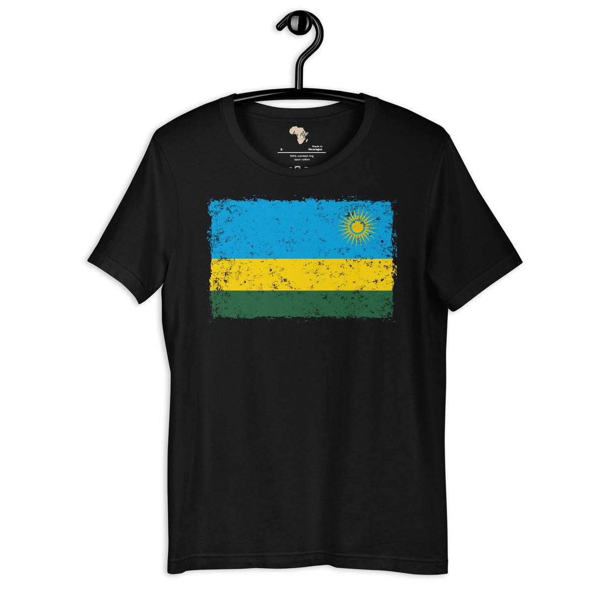 Rwanda grunge unisex tee Funky African