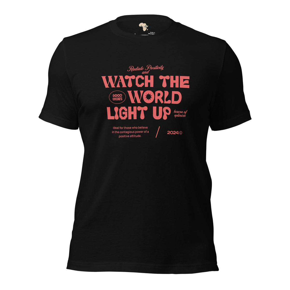 Watch the World Light Up Unisex t-shirt Funky African