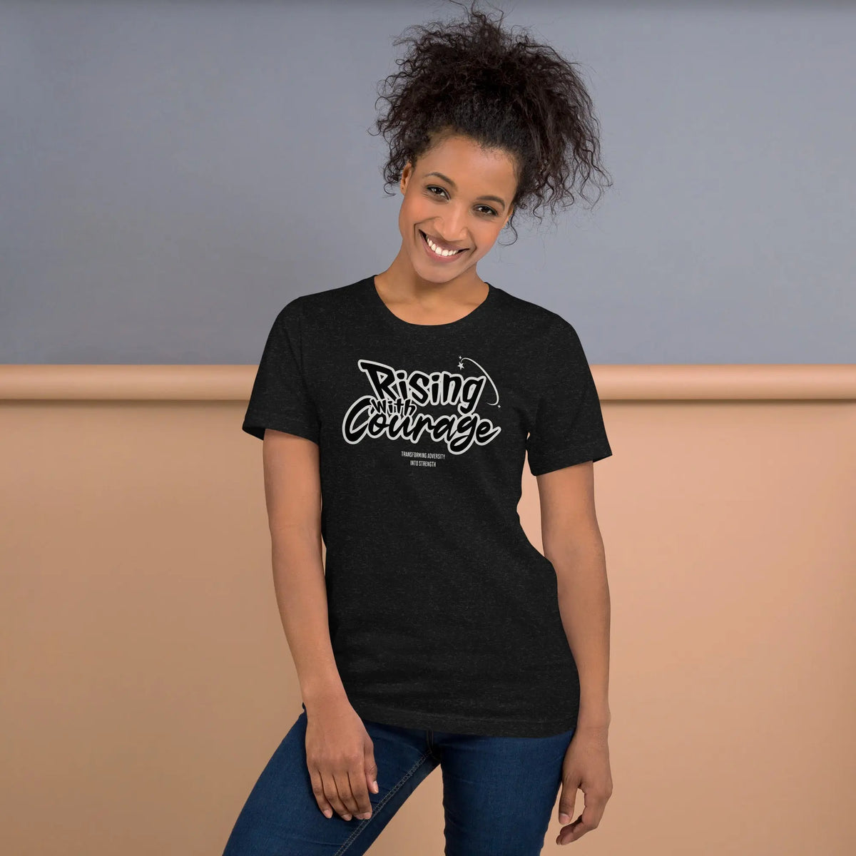 Rising with courage unisex t-shirt Funky African