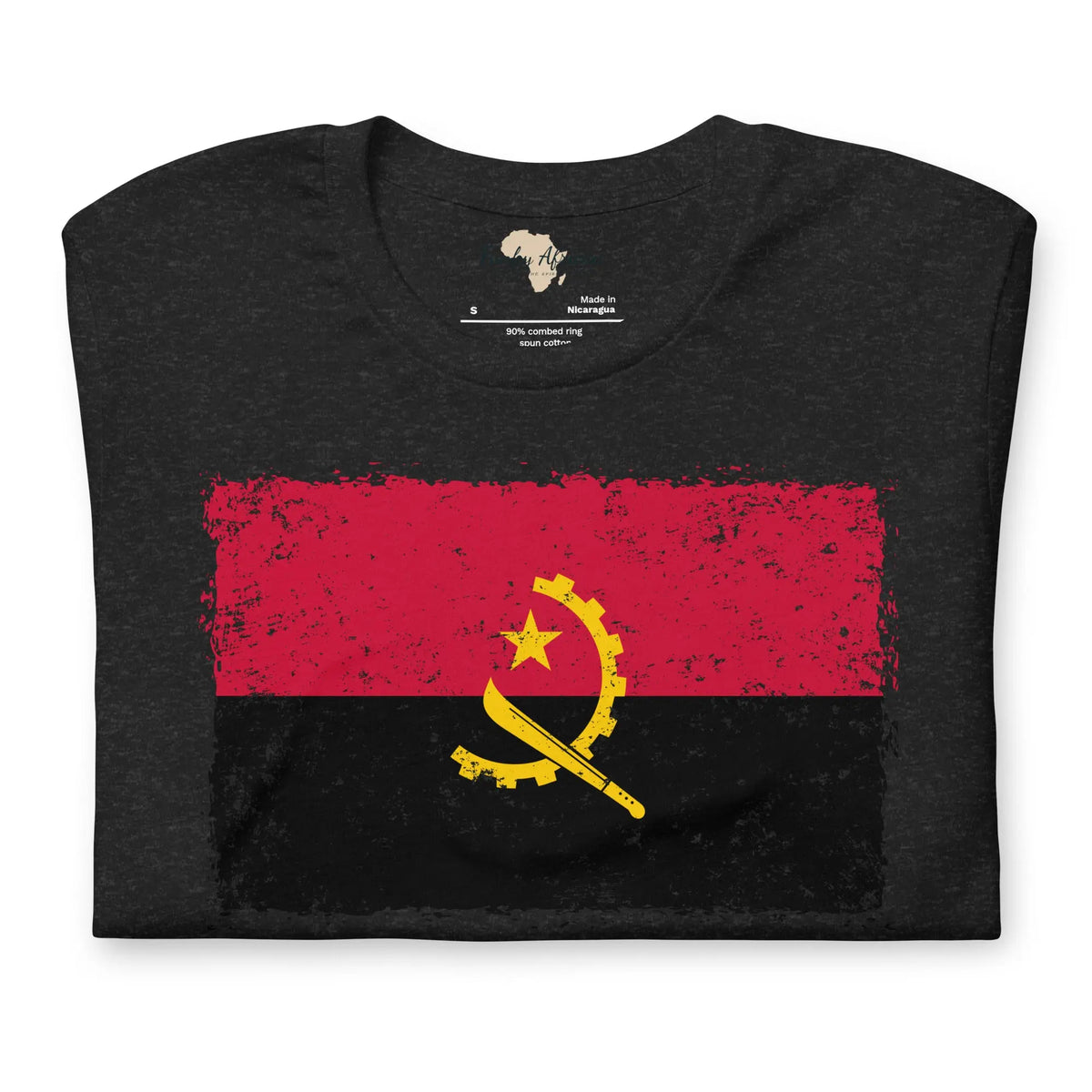 Angolan grunge unisex tee Funky African