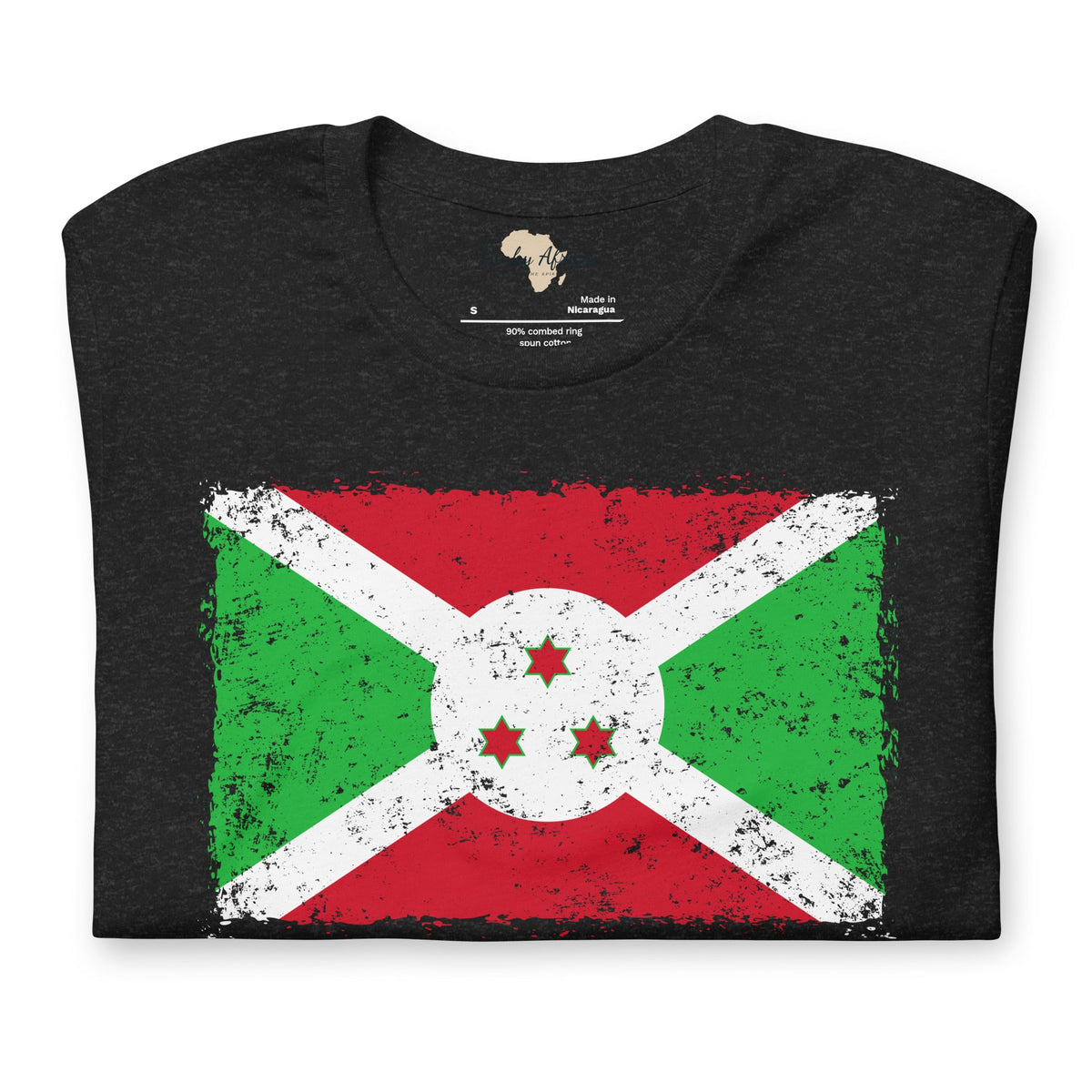 Burundi grunge unisex tee Funky African