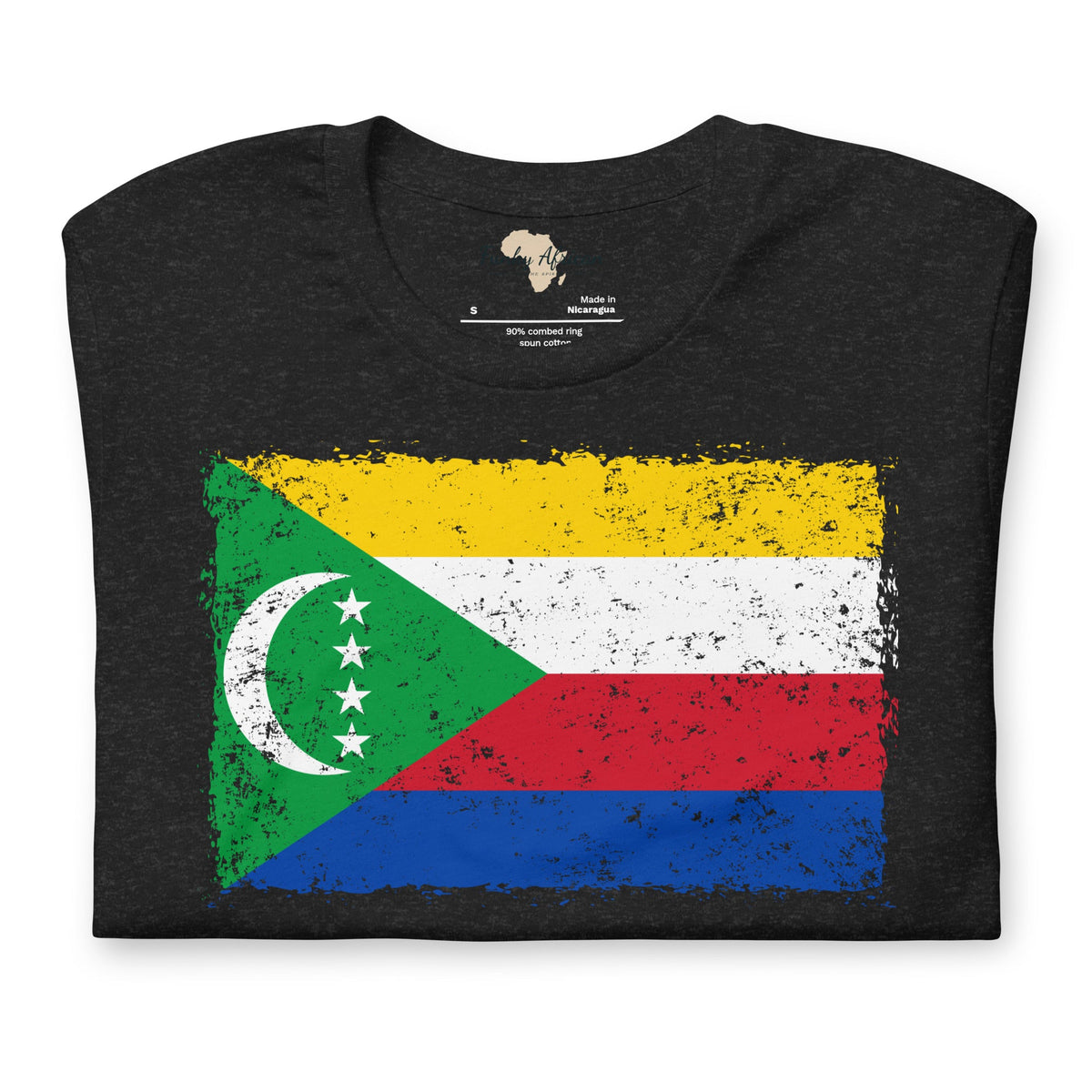 Comoros grunge unisex tee Funky African