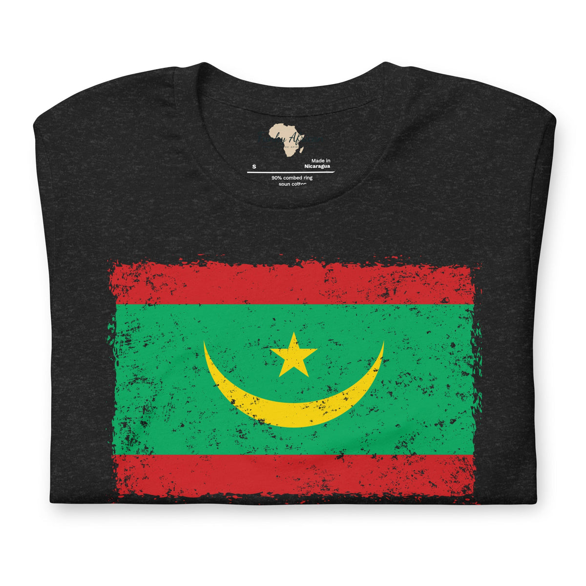 Mauritania grunge unisex tee Funky African