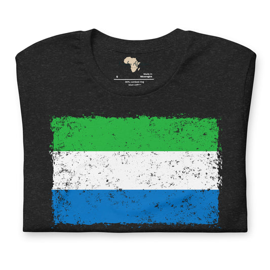 Sierra Leone grunge unisex tee